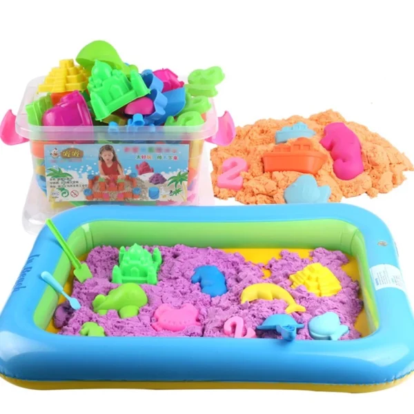 Play Set Sand Eco Dynamic Slime Toy Tools Castle Space Kids Diy for Kids
