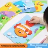Kits Christ Montessori Educational Parent Child Sticker Art Foam EVA Craft 3D for Kids Cute Toys Interaction