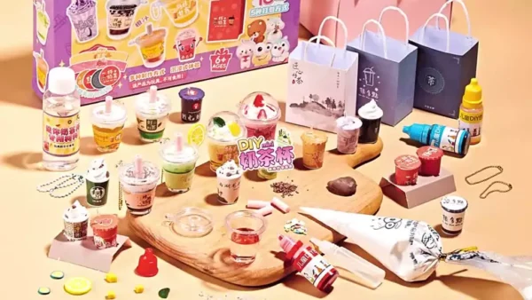 Creative DIY Milk Tea Cup Craft Toy for Kids   Gift for Girls Boys   Build Imagination   Fine Motor Skills   Safe Non Toxic Material   Educational Learning Puzzle   Preschool Activity Toy