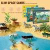 18PCS Sand Sets Dynamic Eco Sand Castle Play Set Non Toxic Slime Tools Play Diy Toy Space Sand for Kids