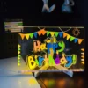 Glow in the Dark DIY Drawing Board for Kids   Wipe Clean Acrylic Light Up Writing Pad   Educational   Creative Toy for Toddlers   Reusable   Safe for Children Ages 3