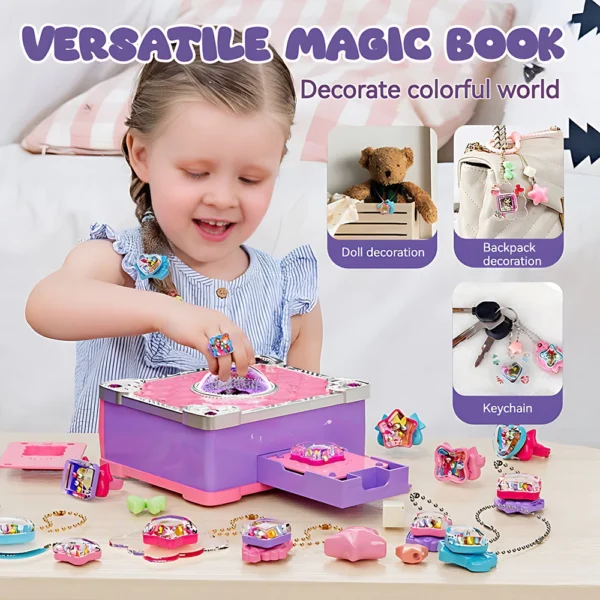 3D DIY Sticker Machine Gift Children Educational Toys Handmade Magic Book Pelbagai 67pcs