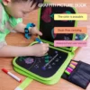 Portable Erasable Toys Coloring Book Blackboard Kids Toys Soft Stationery Book Coloring Kids DIY Chalk Drawing