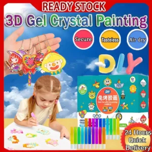 Toys Gift pendant Painted Fish Circus Series Kids DIY Painting Free Glue