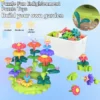 Building Block Flower Arrangement Toys for Early Childhood Education DIY Toys Garden Building Block Games