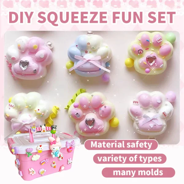 Pinch Music diy Material Package Slime Pinch Full Set Material Pinch Mold Homemade Handmade diy Children Toys