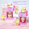 Color Changing Dessert Maker Toy   Ice Cream   Donut Pretend Play Set for Kids  Creative DIY Kitchen Gift for Girls  Educational Role Playing Toy