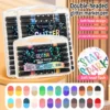 Acrylic Glitter Markers Set Sparkle Pearl Effect 24 48 72 Colors Non Toxic for Student DIY Art Kids Graffiti Pen